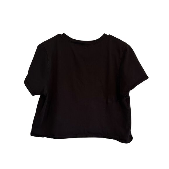 Obsessive Love Born To Ride Las Vegas Nevada Black Crop T-Shirt Women's XL - Picture 3 of 7